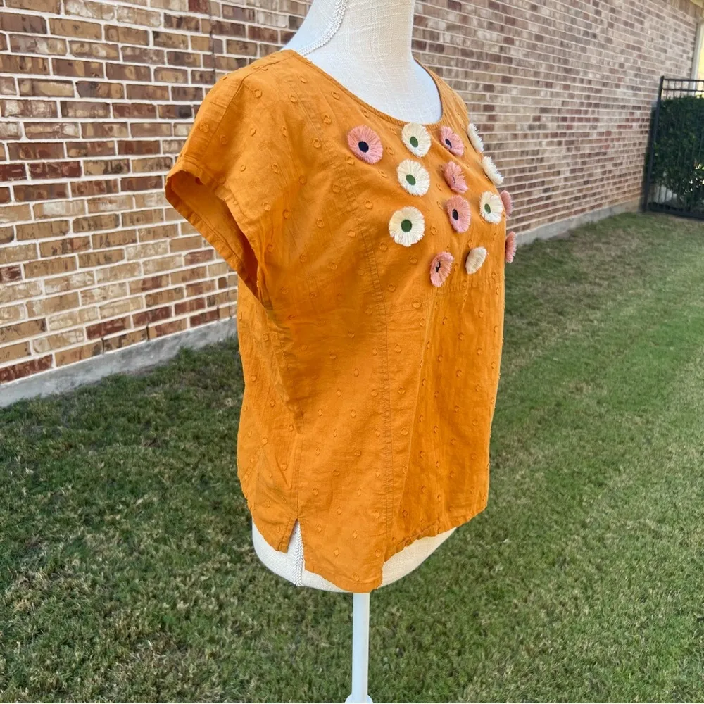 Madewell Embroidered Sunflower Top - Image 3