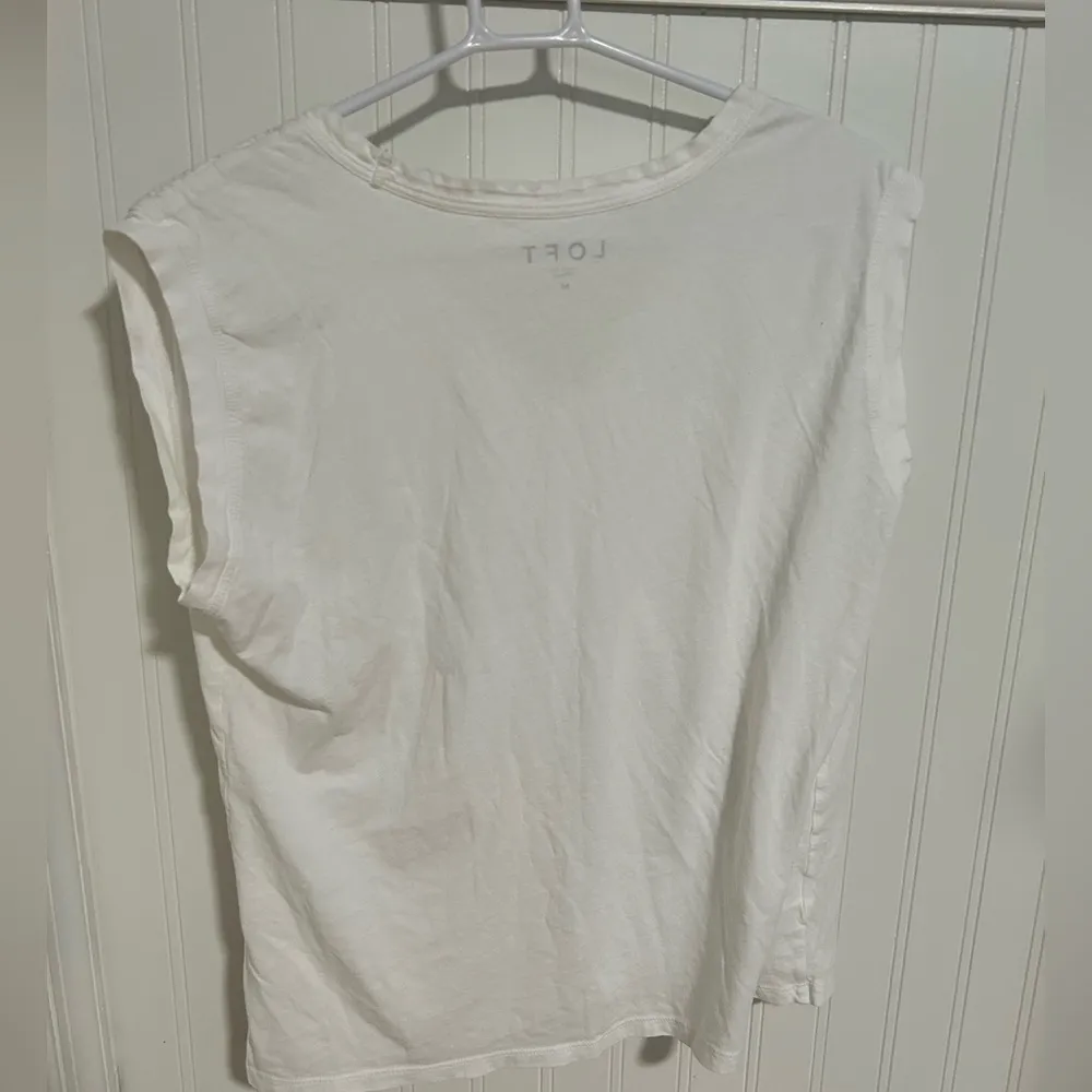 Loft  Womens Basic White Tee - Image 2