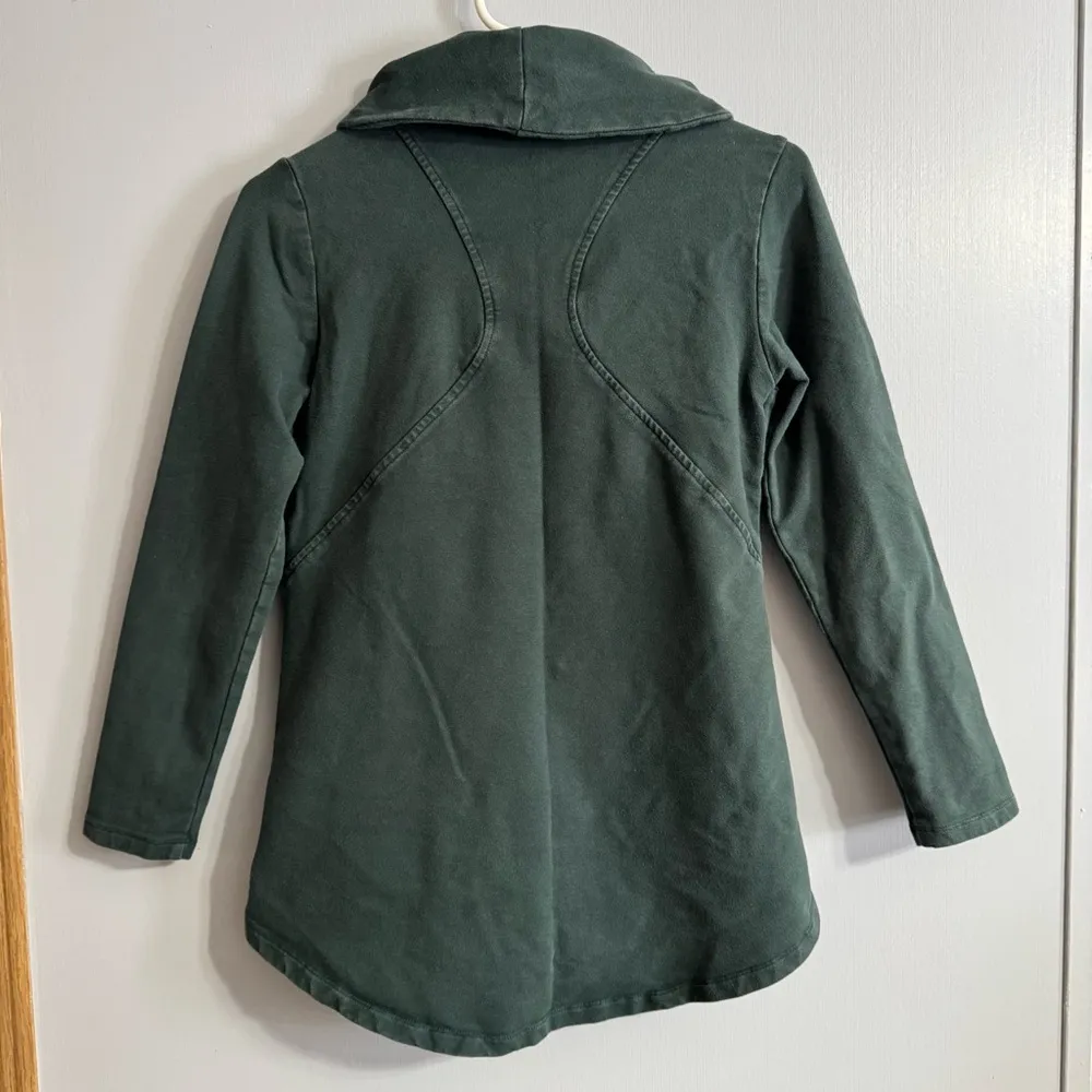 Akira Chicago Forest Green Moto Style Lightweight Jacket Size Small - Image 2