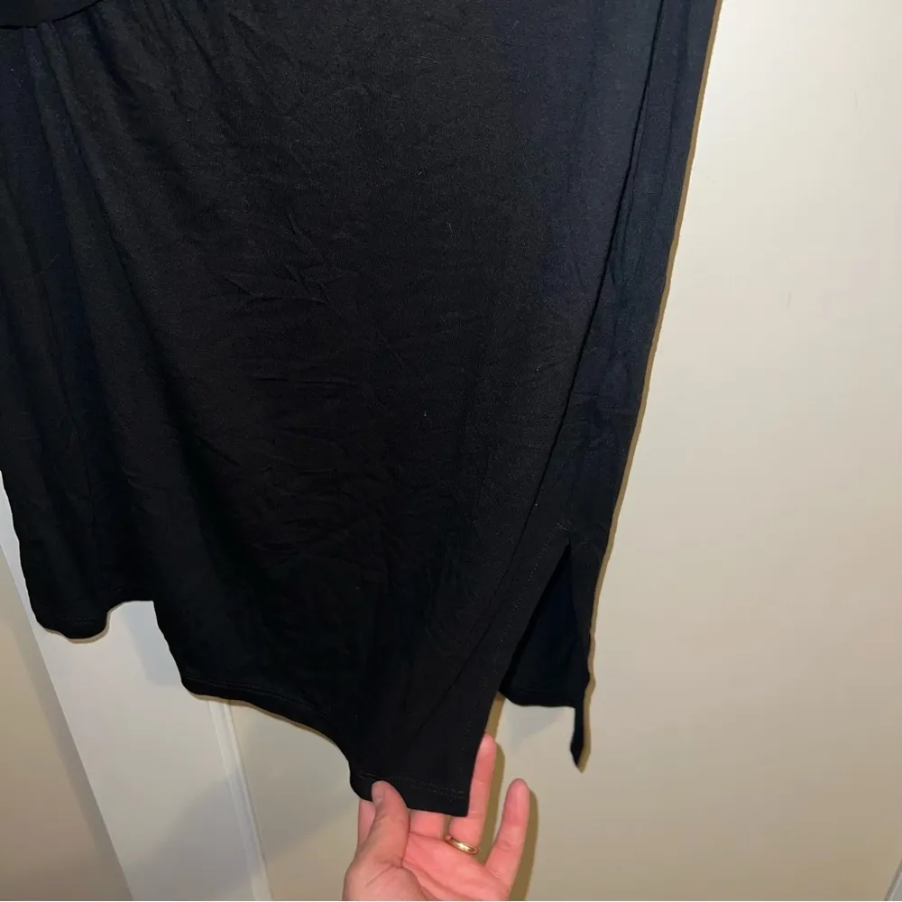 NWT All Saints Helix Cross Front Dress in Black Size 2 - Image 7