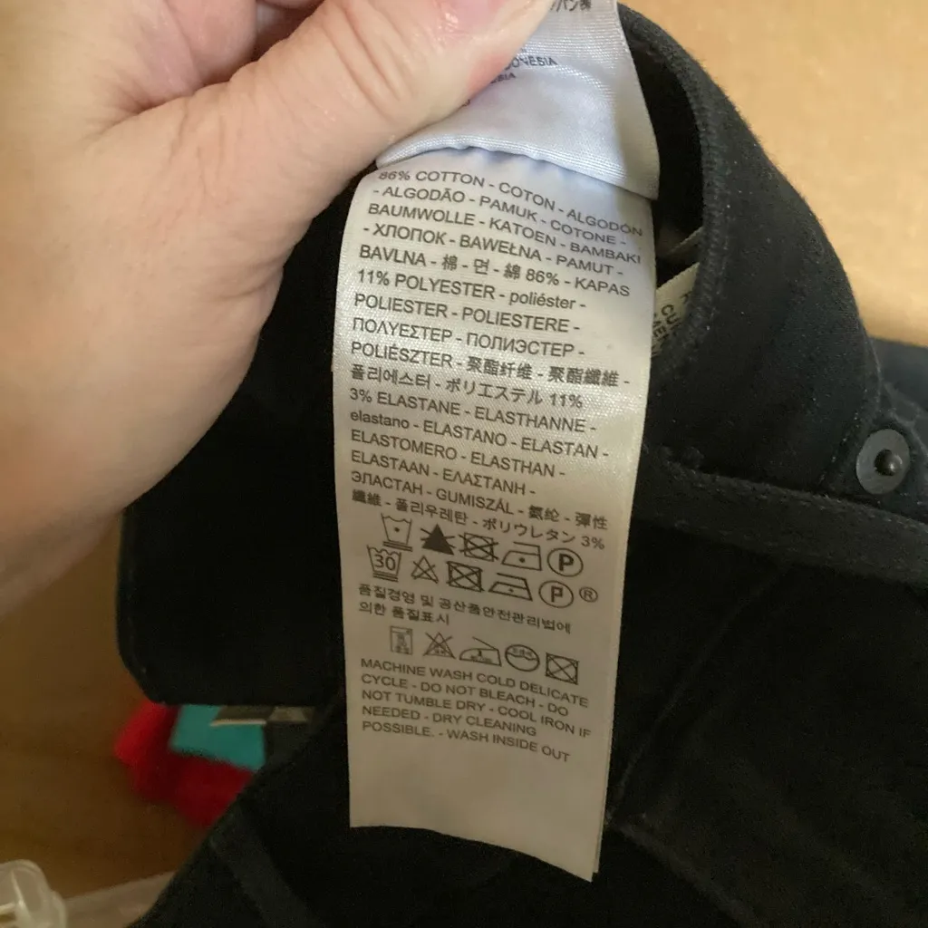 🌸Levi’s Black Mile High Super Skinny Black label & Tag Denim Jeans #Pk - Image 4