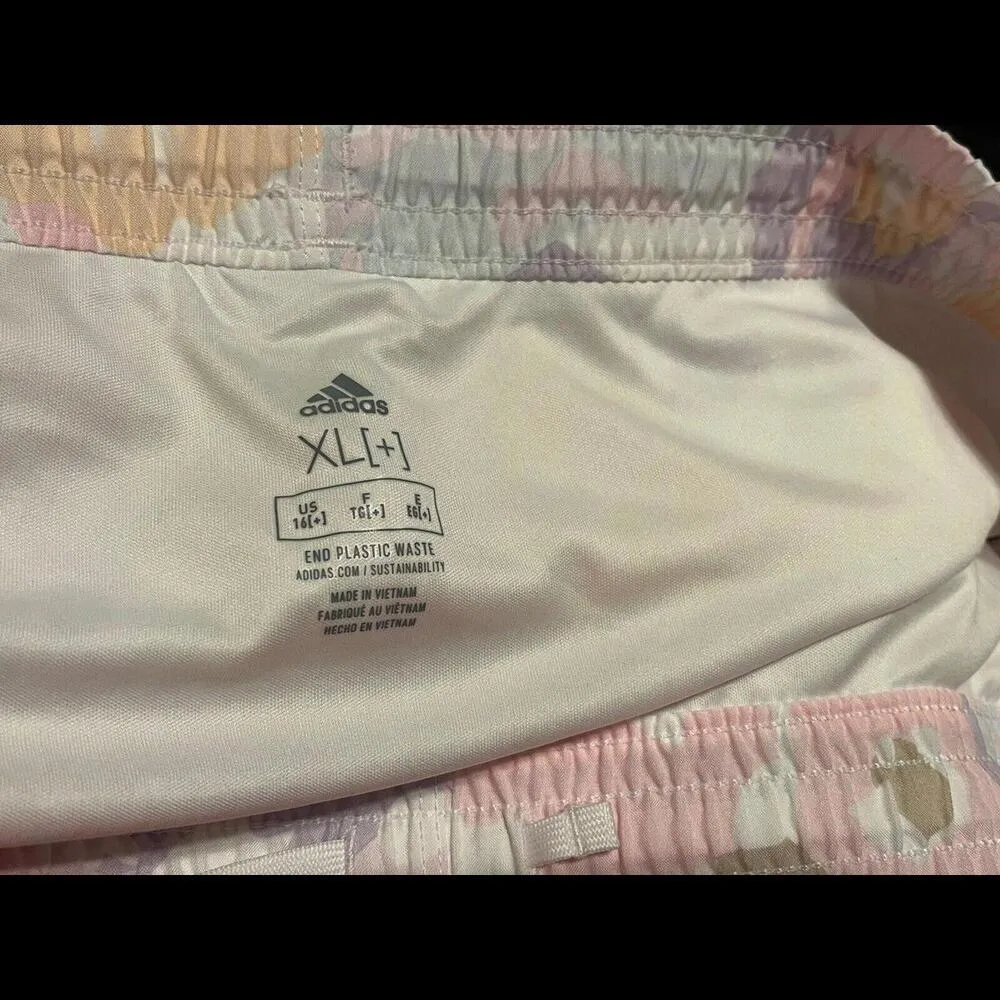 Athletic Comfort Gym Wear AEROREADY Adidas Pastel Printed Elastic Waist XL NWT - Image 6