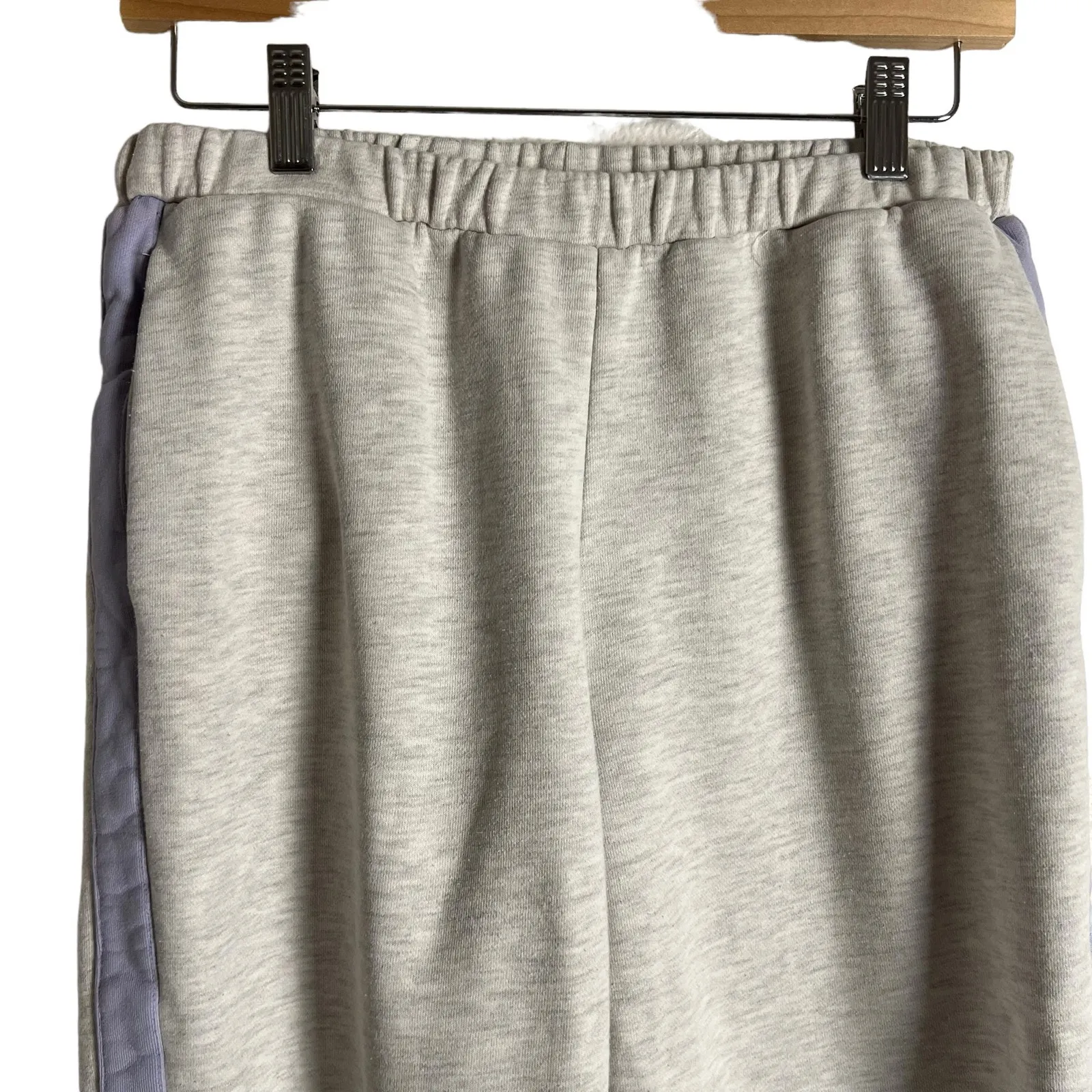 Staud Cambrie Colorblock Side Stripe Gray Purple Sweatpant Joggers M - Image 5