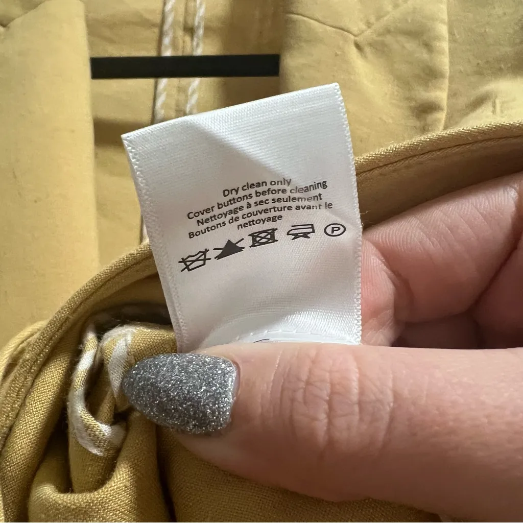 Veronica Beard Nisha Double Breasted Linen Blazer Jacket In Vintage Yellow - Image 11