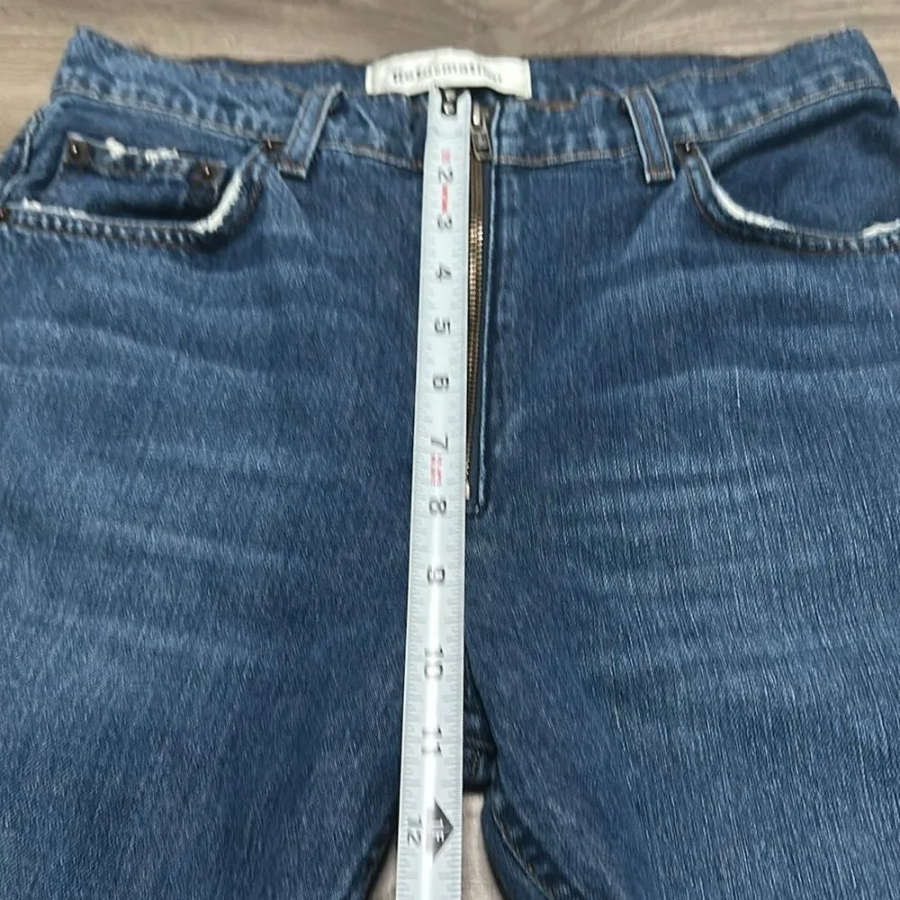 Reformation Brooke Zip High Rise Straight Blue Glacier Jeans‎ Size 27 - Image 12