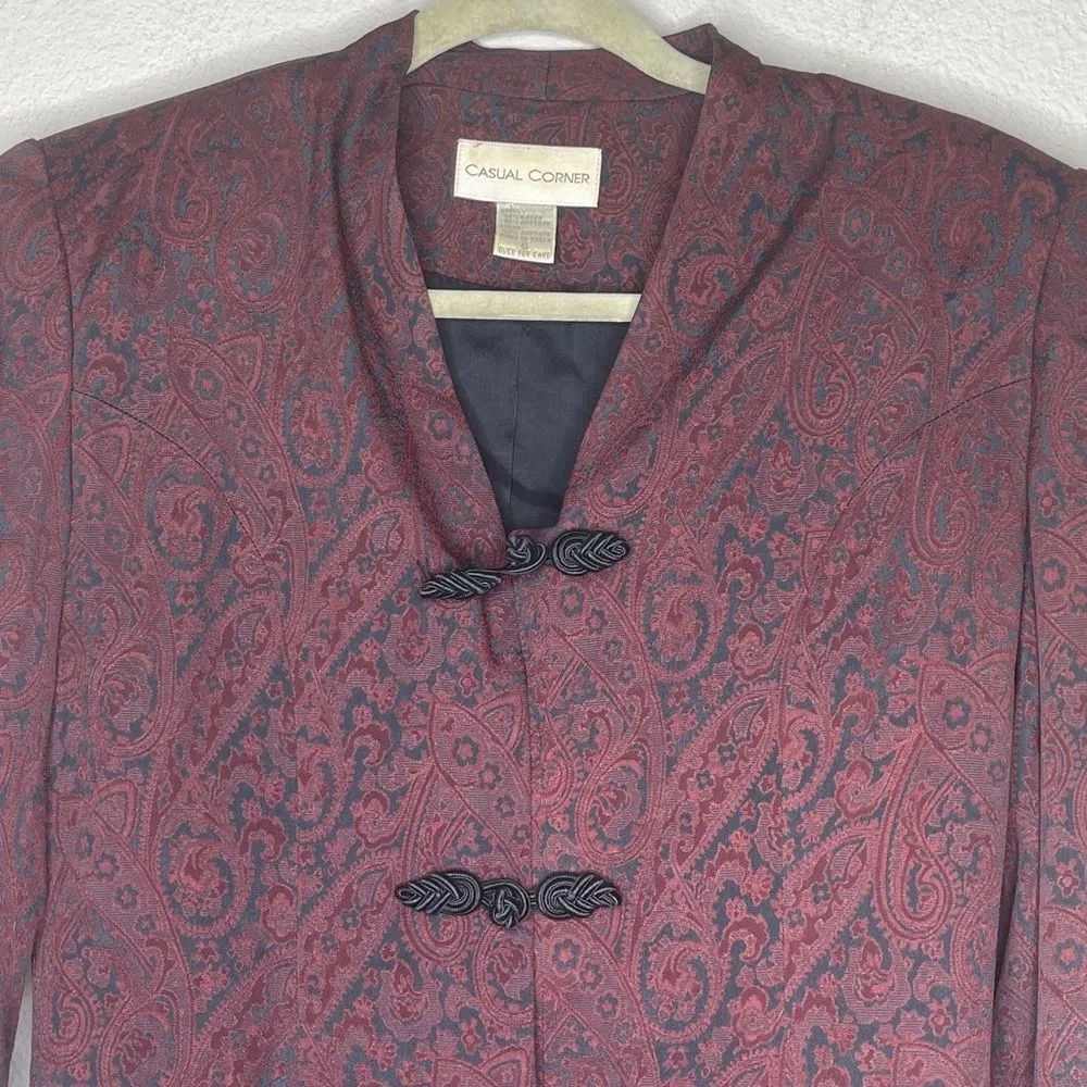 Vintage Casual Corner‎ Pantsuit Black Size 6 - Image 10