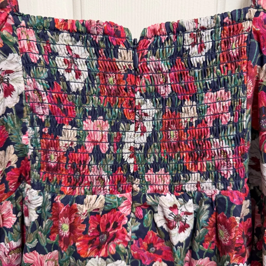 J. Crew Puff-sleeve mini dress in Liberty poppy Amelie floral Size 2 - Image 5