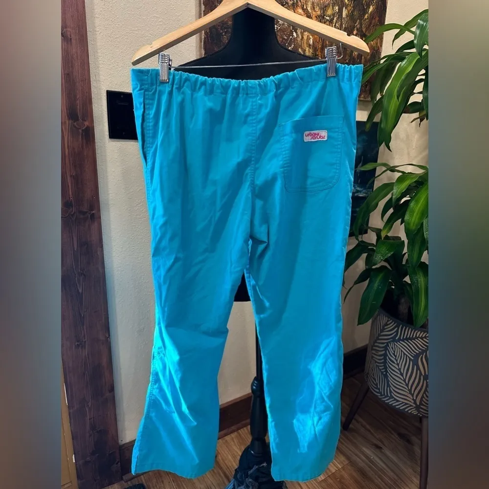 EUC Urbane Scrubs Glacier Relaxed Drawstring Pants Size S. Blue - Image 2