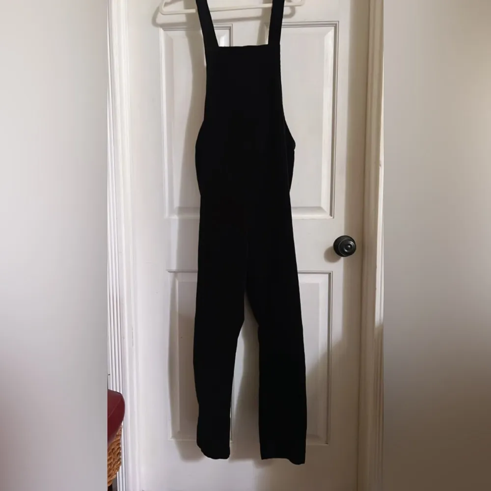 Stowaway Corduroy Maternity Overalls by Black Size L - Image 7