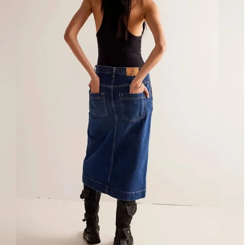 Free People We The Free Wild Roses Midi Skirt - Image 2