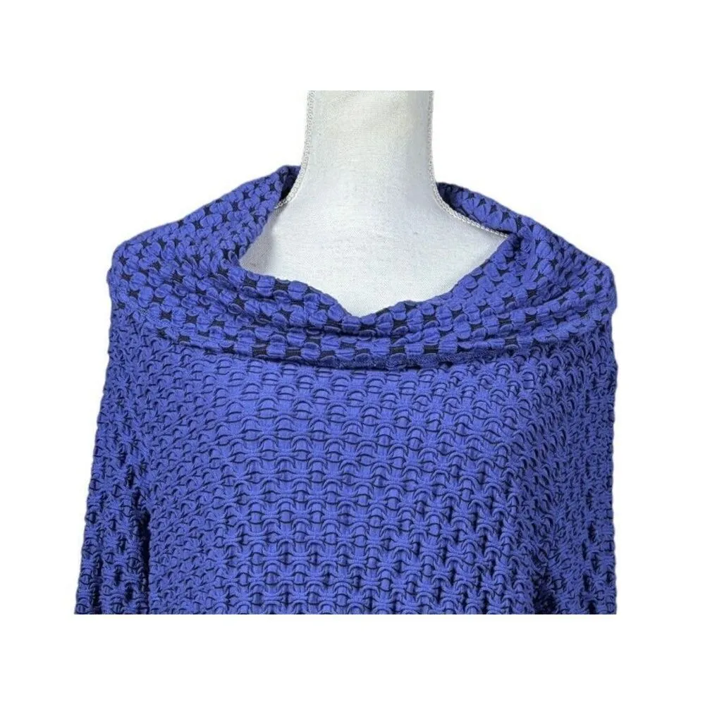 Ali Miles Tunic Top Size XL Long Lagenlook Flowy Artsy Relaxed Art to Wear Purple - Image 4