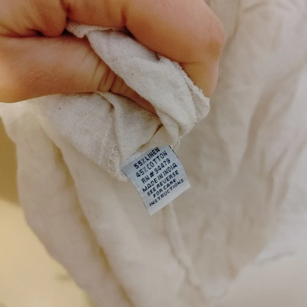 Magic Size Small S Linen Cotton Embroidered Dress Floral Flower Boho Indie Short - Image 10