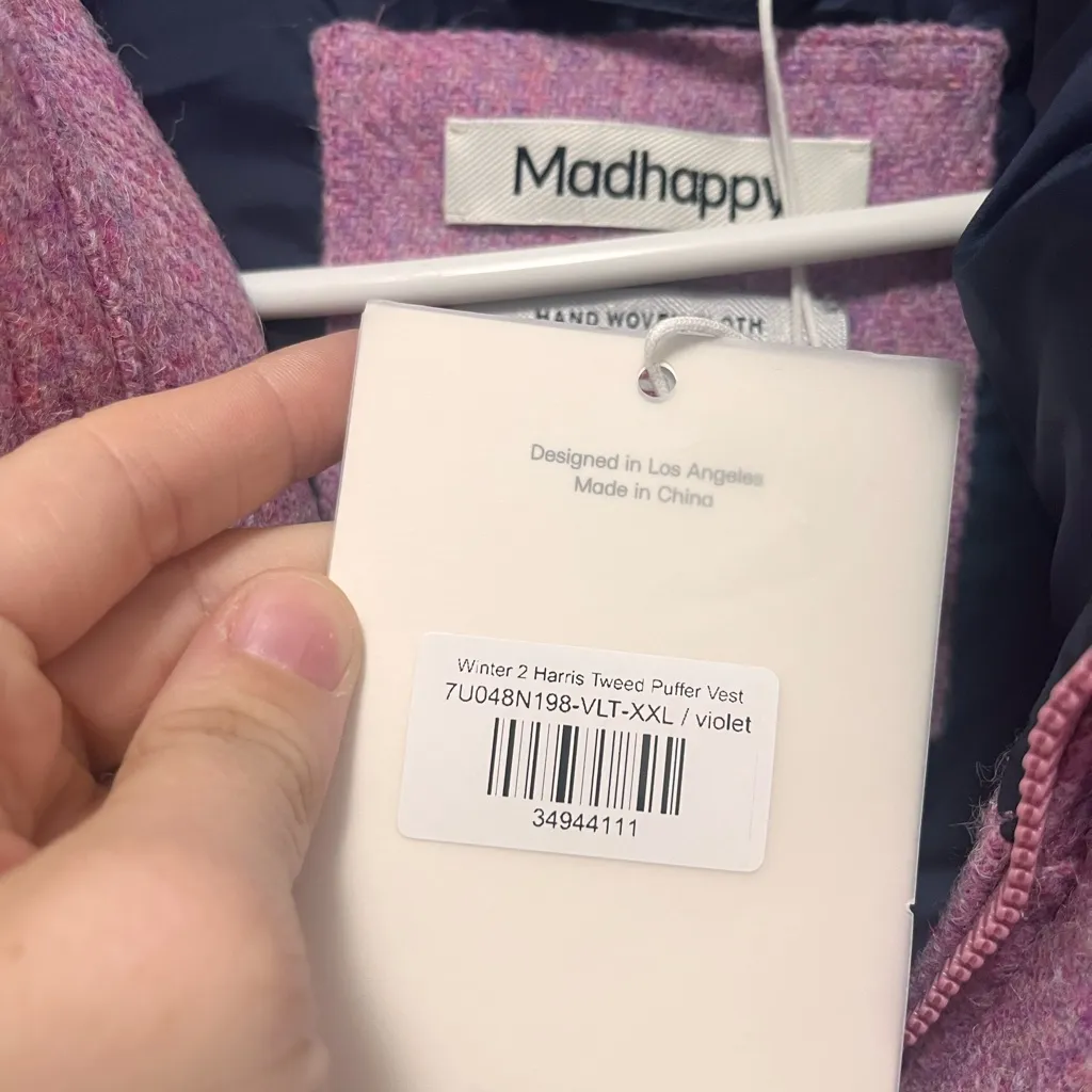 Madhappy Pink Vest NWT 2XL - Image 3