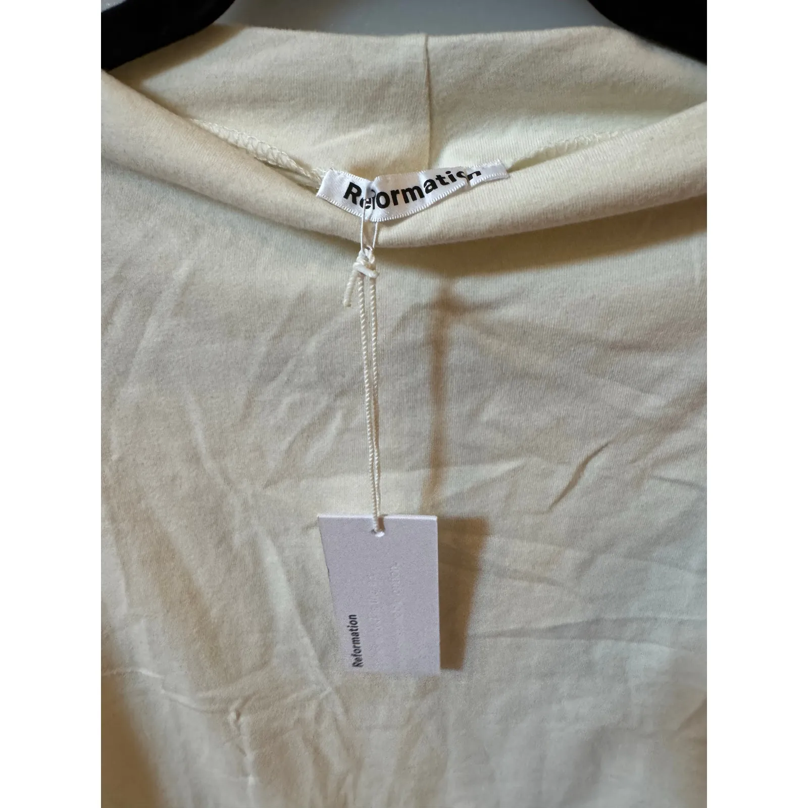 Reformation Alden Knit Dress - Ivory - XL - New With Tags - Image 5