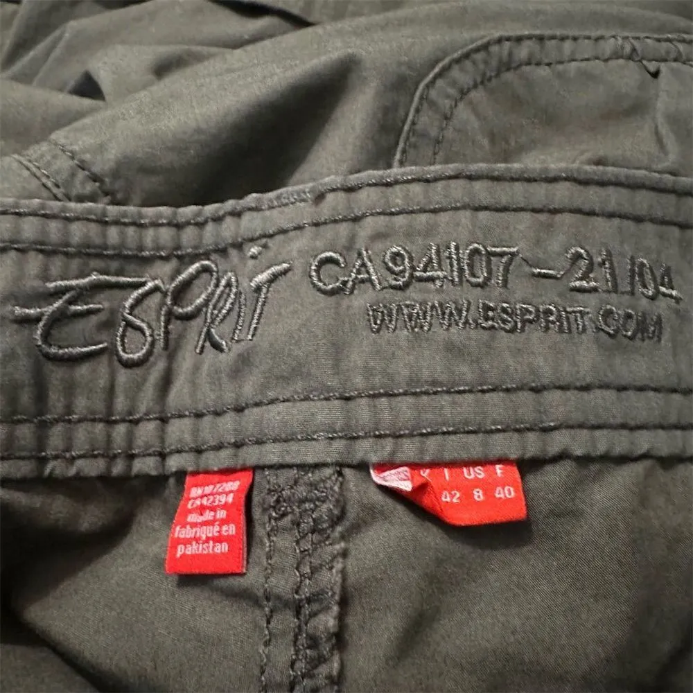 Esprit Women's Capri Pants Size 8 Green Casual Lightweight Breathable - Image 11