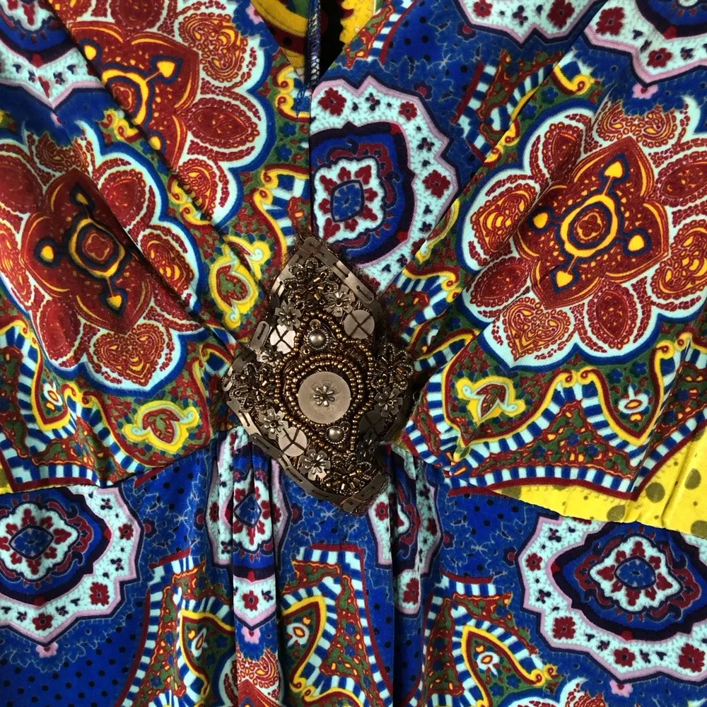 Mlle Gabrielle Abstract Print Dress S - Image 4