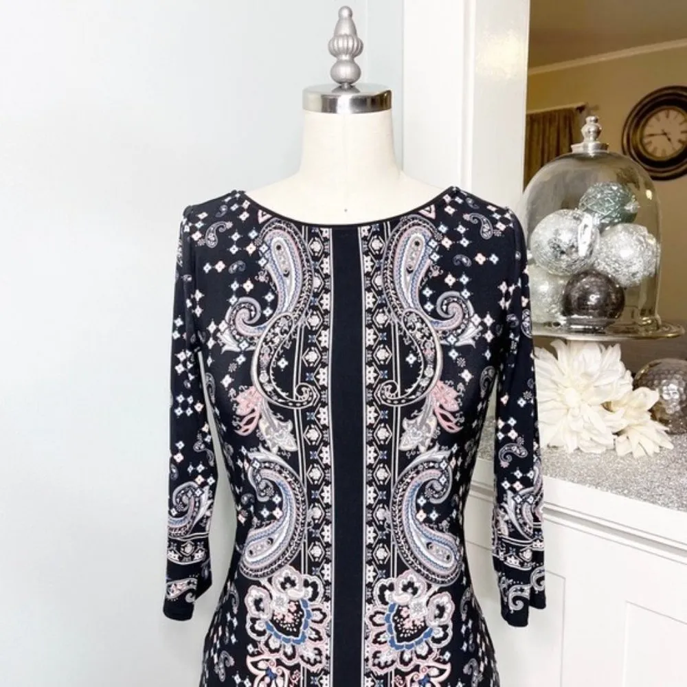 White House Black Market Floral Printed Shift Dress XXS - Image 4