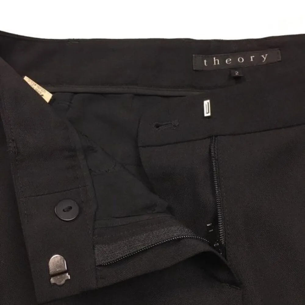 Theory Tassa Poet‎ Wool Zipper Trim Slim Pant - Image 4