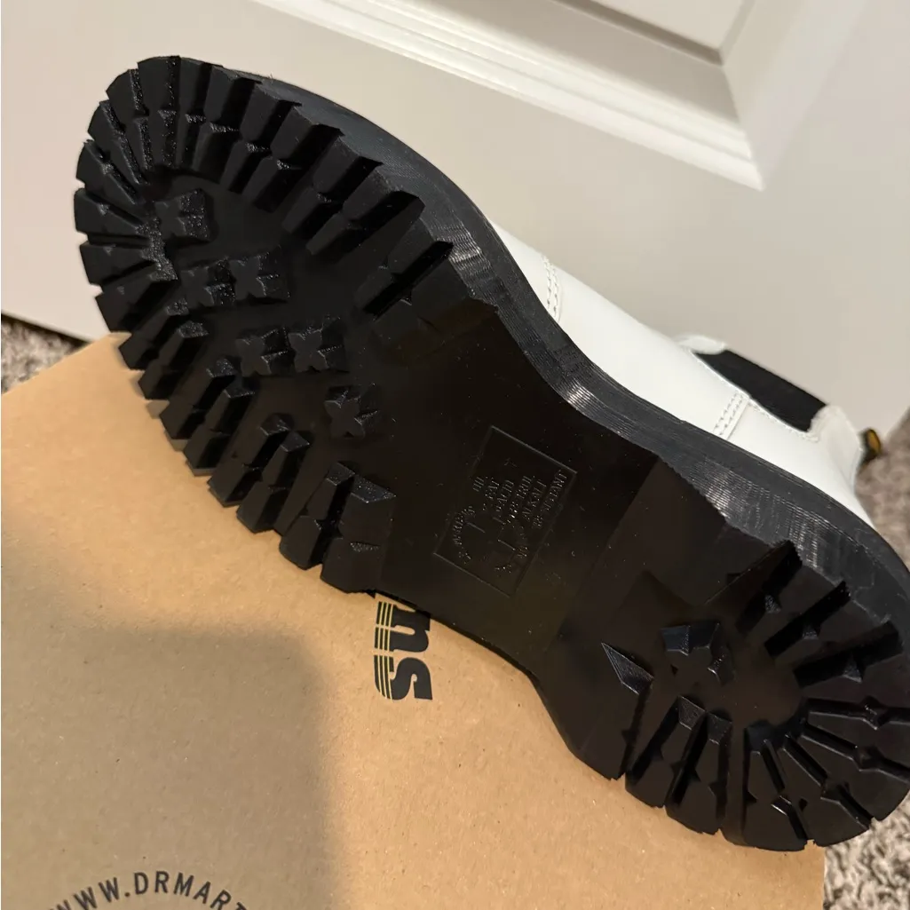 Dr. Martens Women's White Platform Combat Boots - Image 3