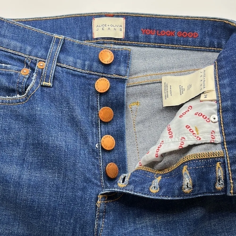 Alice + Olivia Good High Rise Skinny Size 24 - Image 16