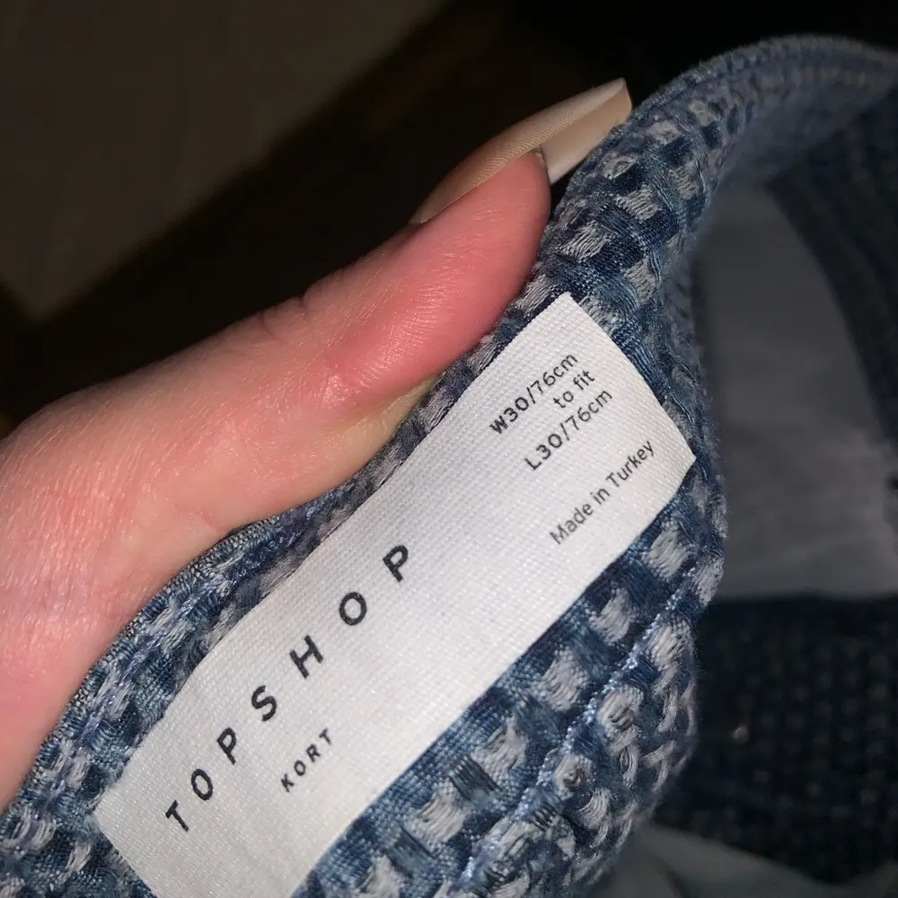 Topshop kort denim knit blue flares high rise boho spring jeans 120$ pants - Image 10