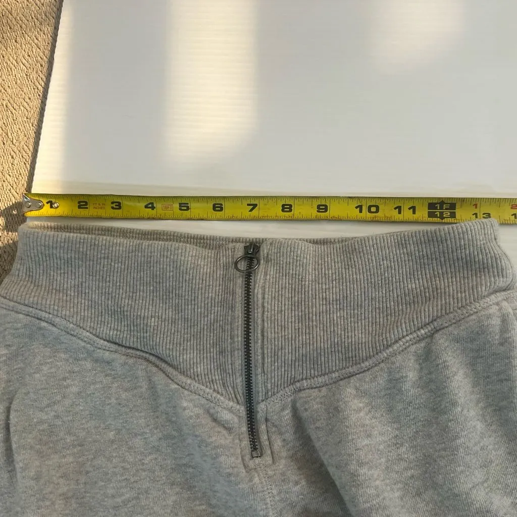 Aerie zip front joggers sweats gray size XS - Image 11
