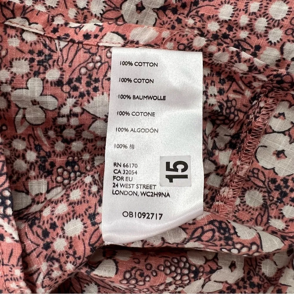 Anthropologie Pilcro Sasha Smocked Boyfriend Buttondown - Image 10