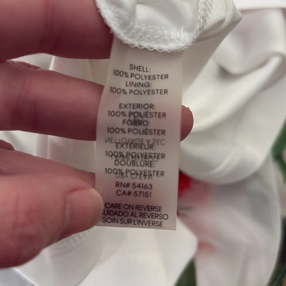 Calvin‎ Klein Shift Dress Floral white size 6 - Image 5