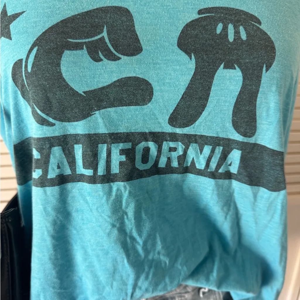 California Summer Blue Tank Top Shirt Size M - Image 2