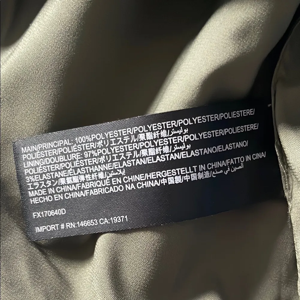 Finders Keepers Strapless Olive Dress - Image 4