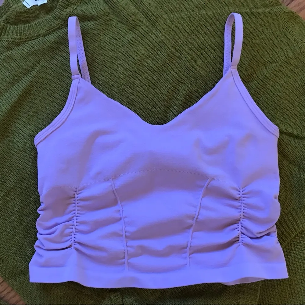 NWOT  Good Karma Ruched Crop Tank spring blossom size XS/S - Image 8