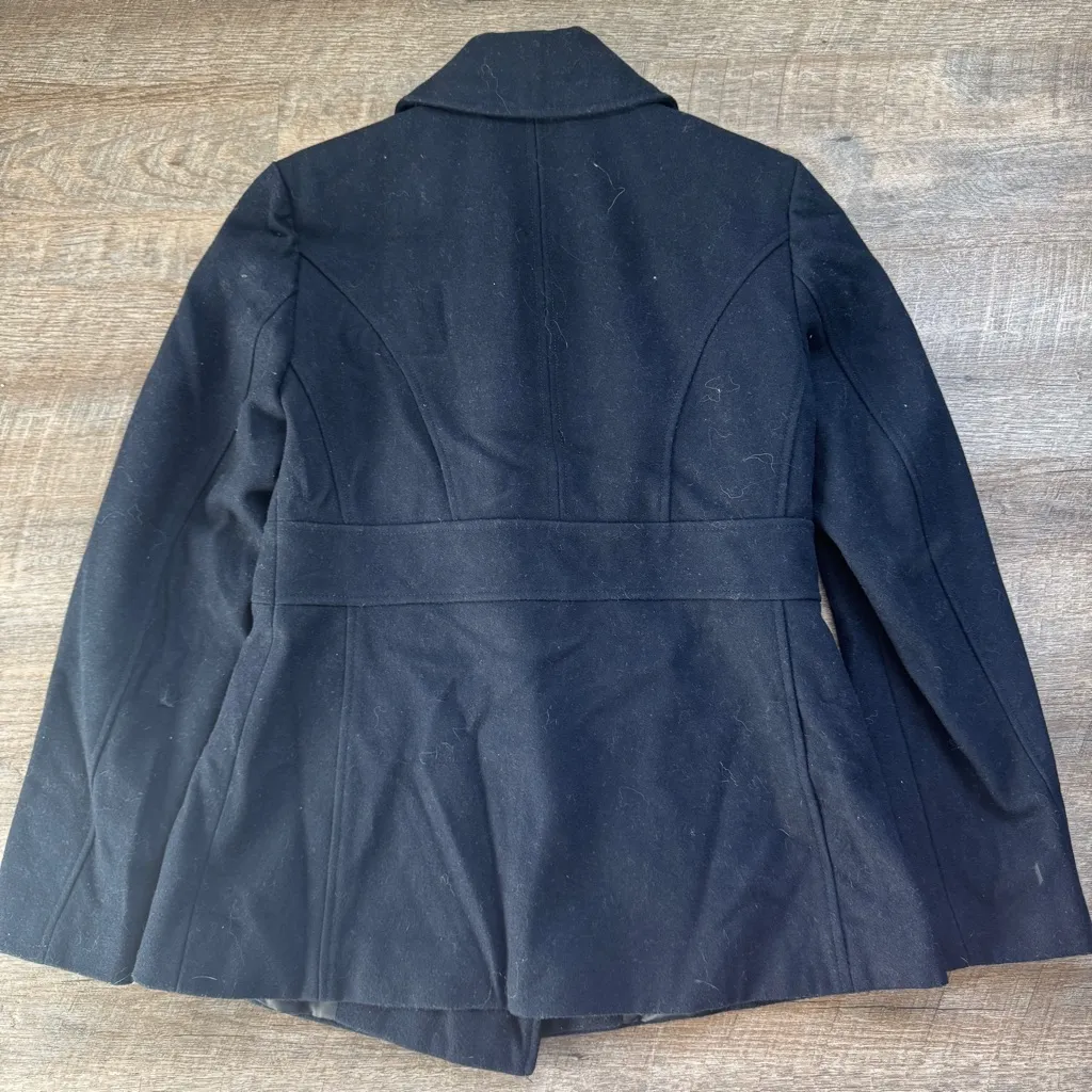 Michael Kors Wool Blend Peacoat Blue Size Small - Image 2