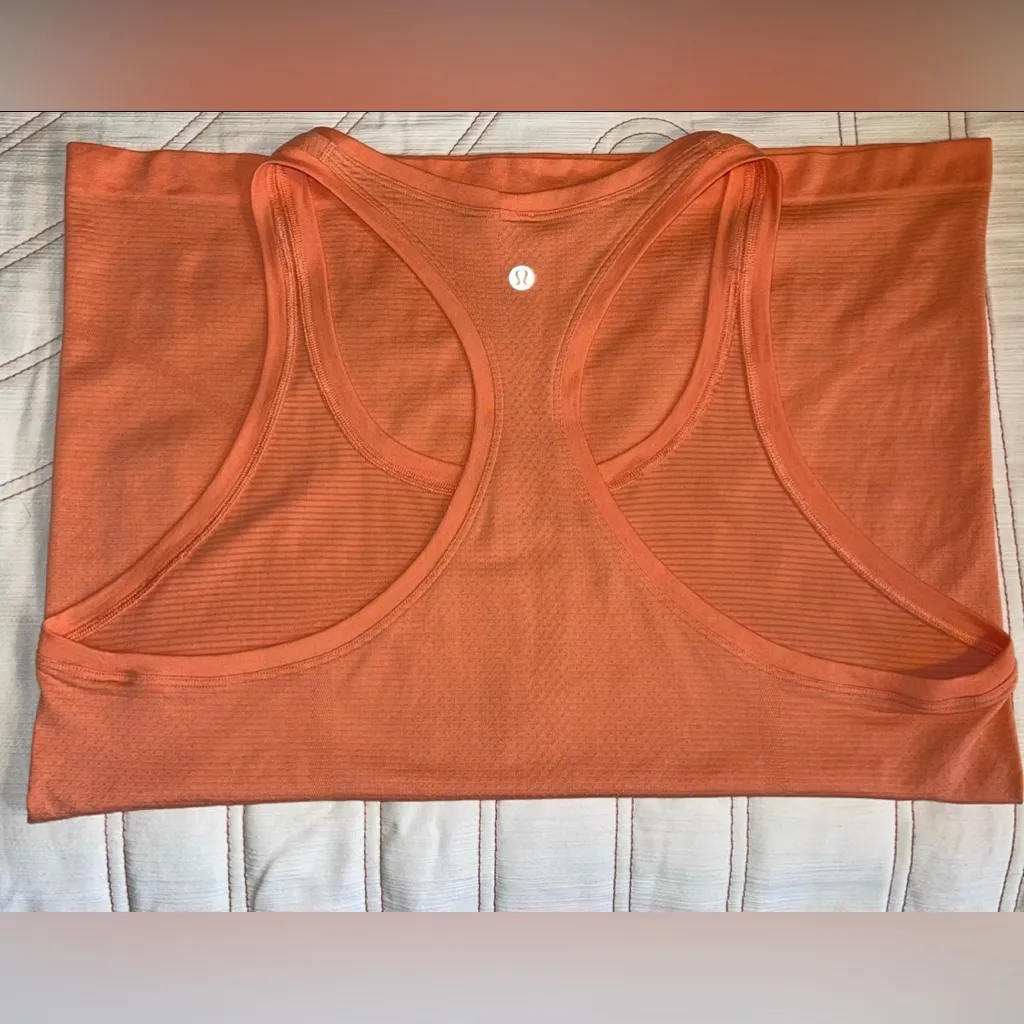 Lululemon Orange Racerback Tank Top - Image 5