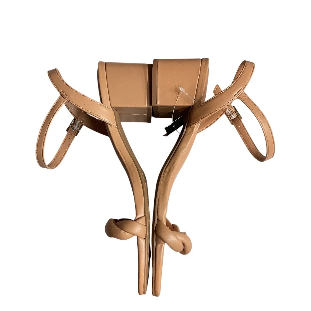 Torrid Braided Twist Strap Block Heel Sandals Tan Size 8.5 Ankle Strap‎ - Image 6