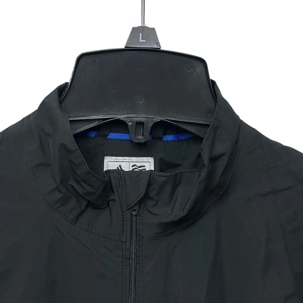 Adidas Jacket Women's Medium Wind Climaproof Packable‎ Windbreaker Black - Image 2