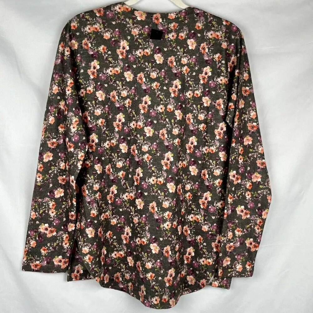NWT Nally & Millie Green Floral V - Image 2