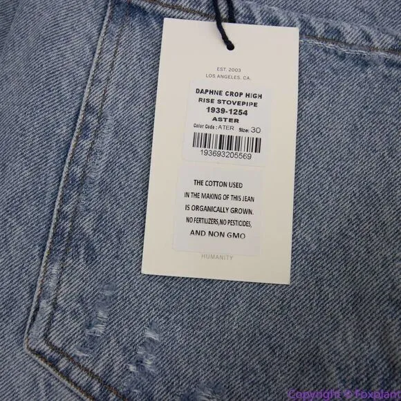 NEW Citizens of Humanity Daphne Crop‎ High Rise Stovepipe Aster wash, 30 - Image 12