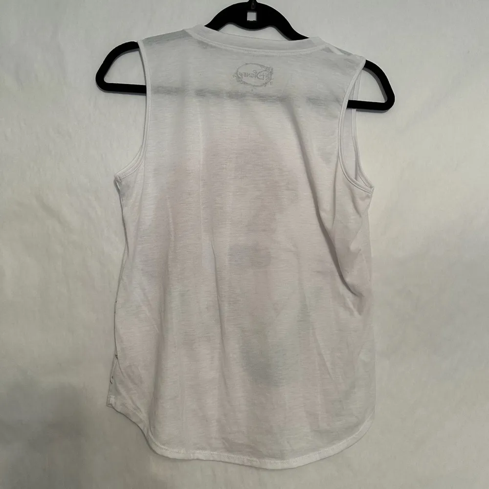 Disney The Little Mermaid White Ariel Sketch Drawn Artsy Tank Top Size Small - Image 4