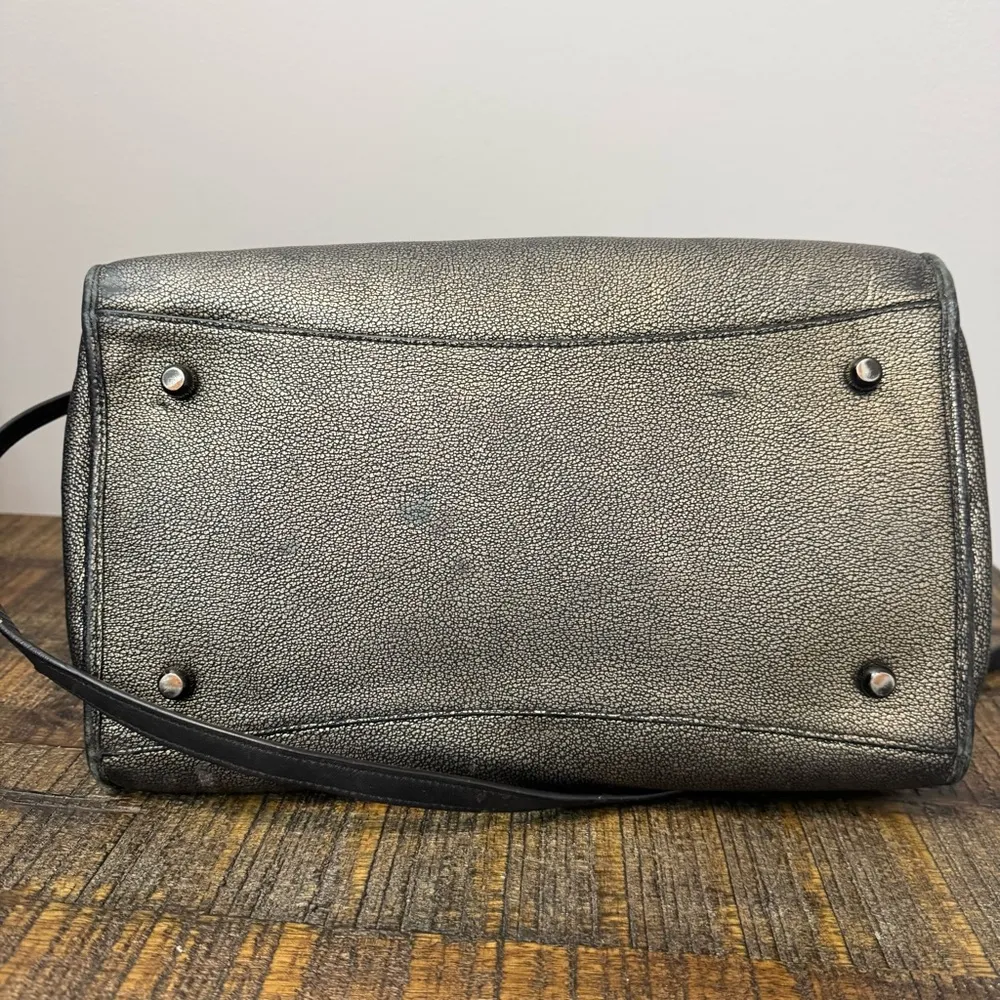 Coach Crosby Triple Compartment Gold Crackle Tote/Satchel Bag w/Zipper Top - Image 5