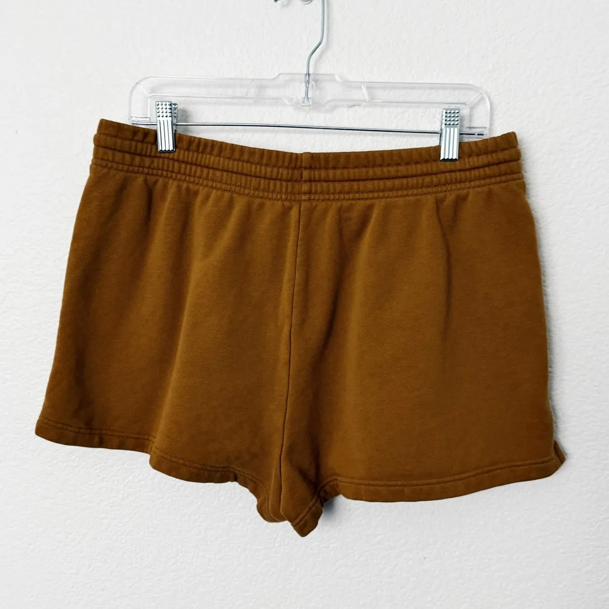 [Girlfriend Collective] Sycamore Brown 50/50 Sweat Shorts Elastic Waist Sz Large - Image 4