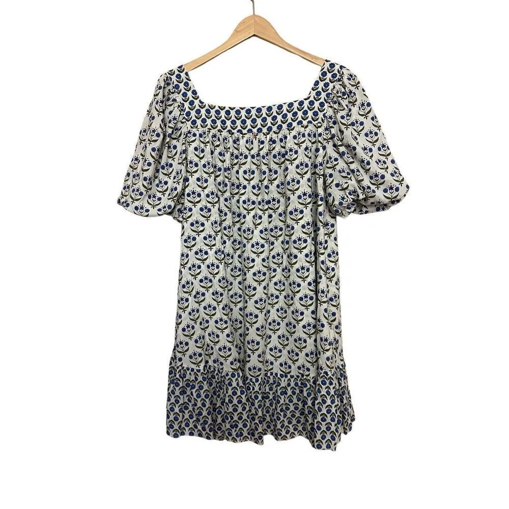 Misa Los Angeles Georgia Mini Dress Floral Print Cotton Rayon Ruffle Hem  Size: - Image 4