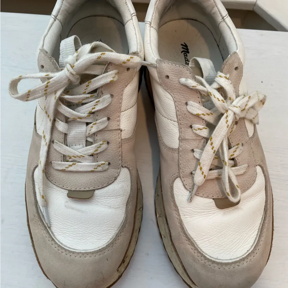 Madewell Kickoff Trainer Sneakers In Antique Cream Multi Size 8 - Image 7