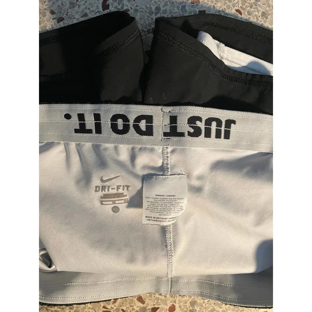 Nike X-Large Dri fit black and white shorts - Image 5