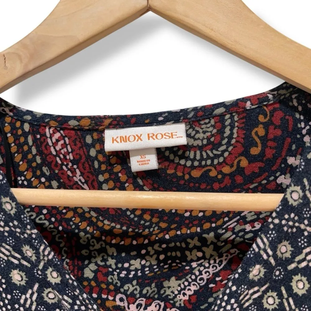 Knox Rose Boho Night Sky Maxi Dress in Multicolor Paisley - Image 10