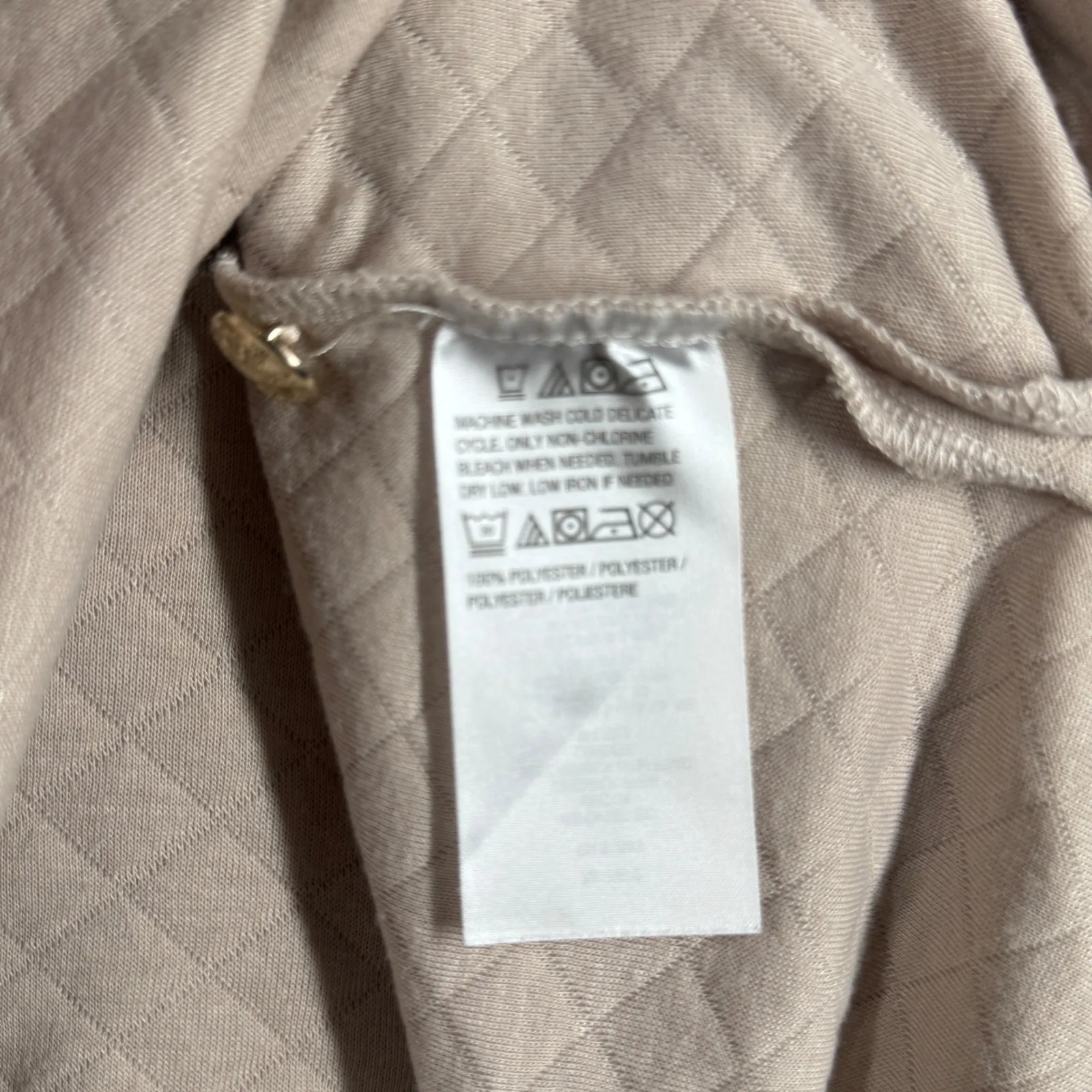 Susan Graver‎ Tunic Top Button Accent Quilted Long Sleeve Comfort Casual XXS - Image 8