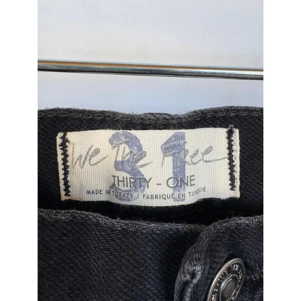 NWT Free People Boyfriend Bren Distressed Black Magic Jeans Beach Grunge Size 31 - Image 10