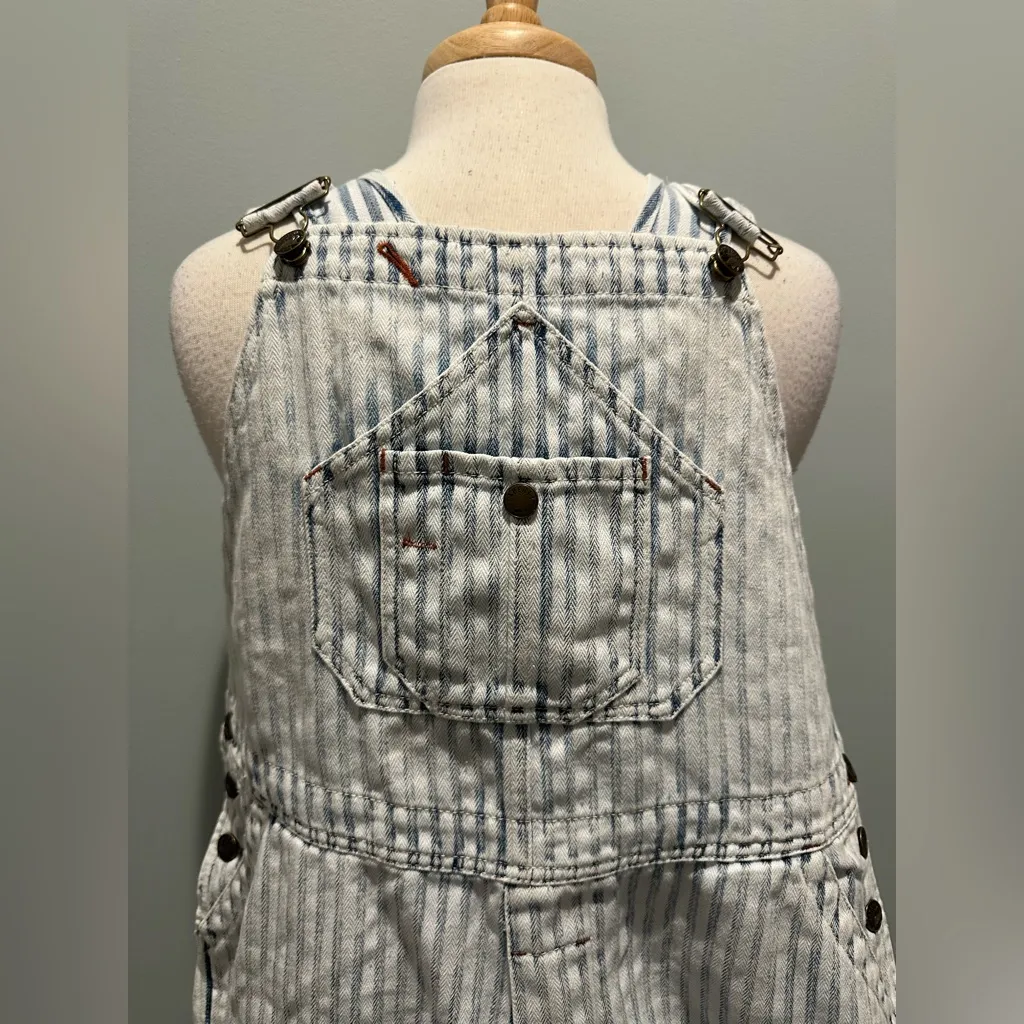 Faherty TopSail Railroad Stripe Overalls New with tags size Large - Image 7