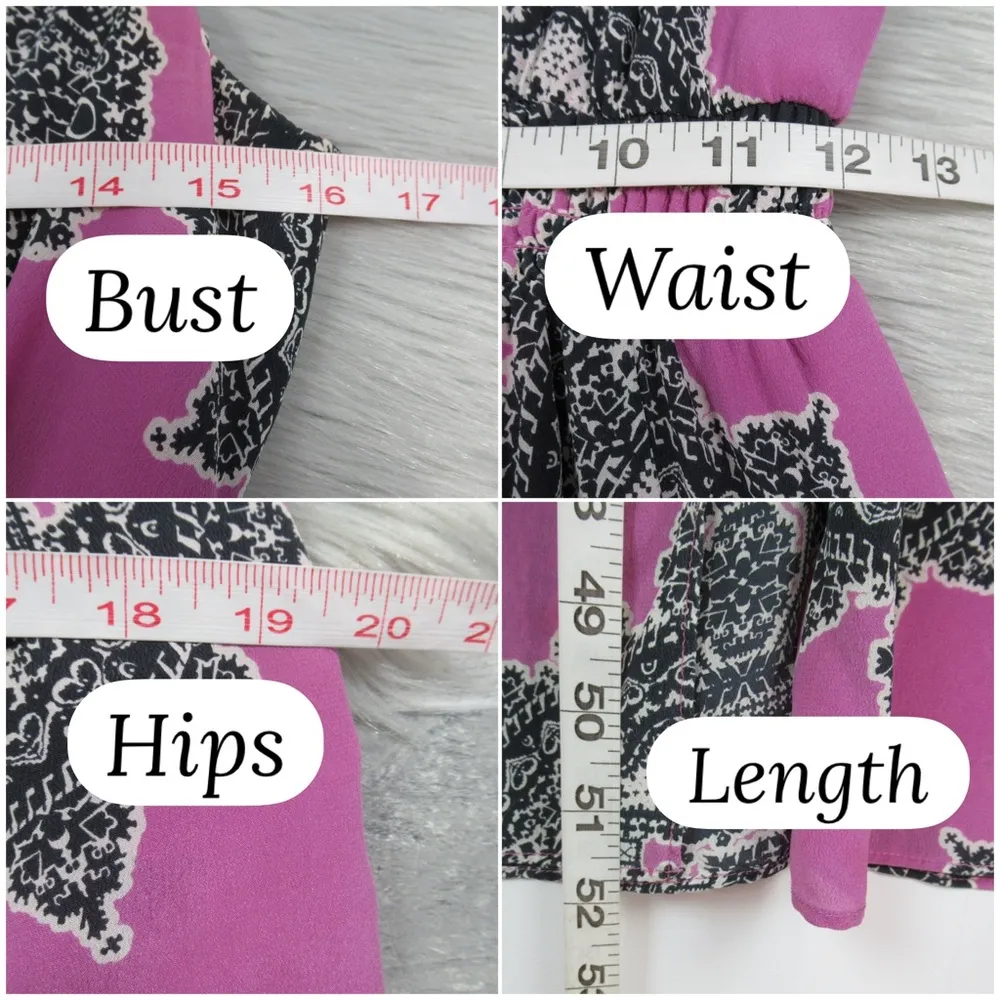 ANTHROPOLOGIE Maeve Annas Sleeveless Silk Smocked Maxi Blouson Dress Women Small - Image 11