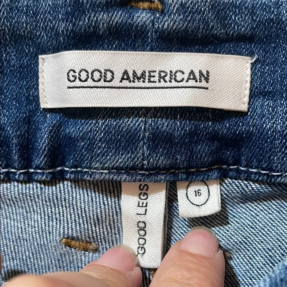 Womens Good American Good Legs Ripped Pocket Skinny Jeans - Image 2