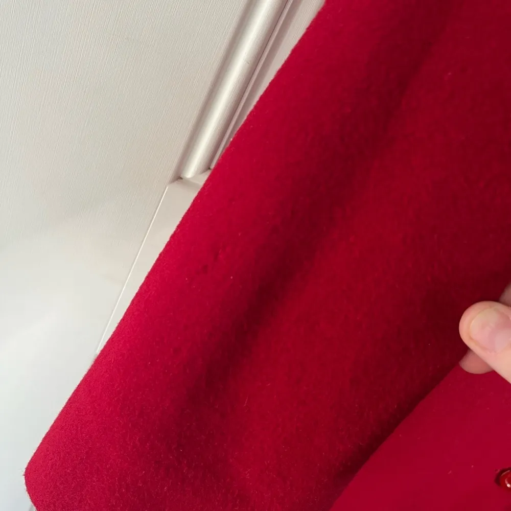 VTG Mackintosh Collection wool cashmere blend trench coat in red small women’s - Image 6